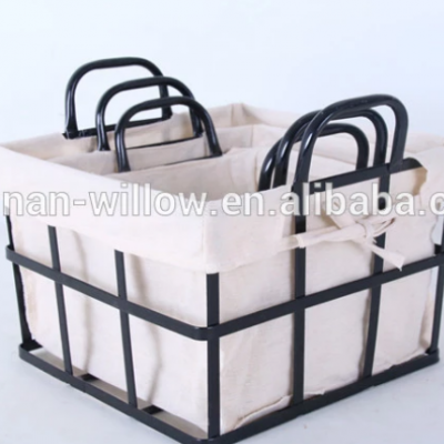 Wholesale Nordic style customize color iron metal wire storage basket