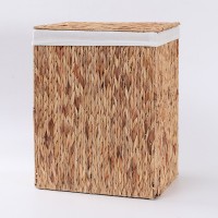 Natural Water hyacinth grass Laundry Storage Basket Clothes Hamper Basket