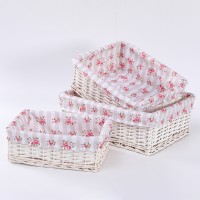 Custom Wicker Toy Storage Baskets For Laundry Use