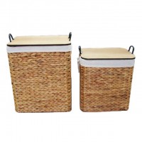 Set of 2 water hyacinth food basket/ Fruit wicker basket/ Rattan basket