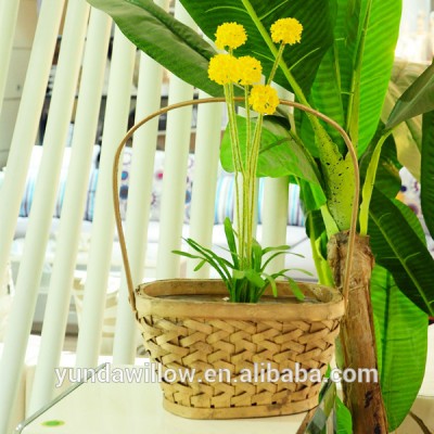 Empty Gift Basket Wood Flower Basket