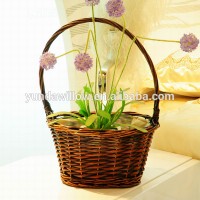 Handmade Wicker Hanging Gift Basket Weaving