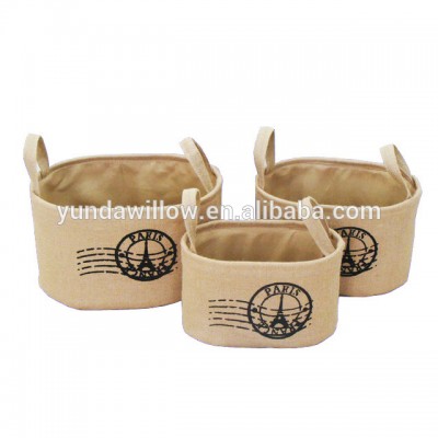 Foldable Fabric oval Storage Basket