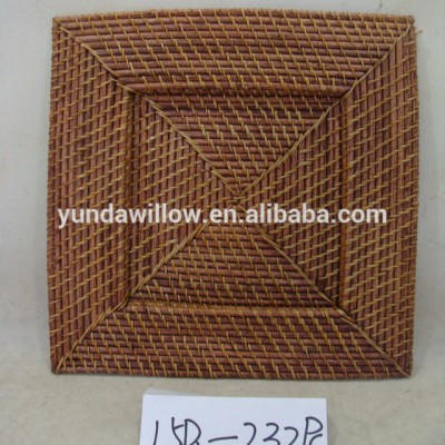 Custom Size Woven Rattan Tray Rattan Placemat