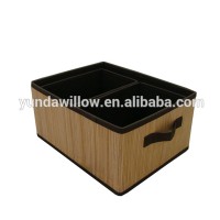 Bamboo material and foldable storage cube drawer