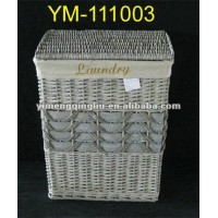 cheap gray wicker laundry baskets