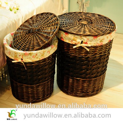 Eco-Friendly Cheap Wicker Laundry Basket Willow With Lids