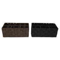 Fast Delivery Cheap Plastic Flat PP Starp Non-Woven Storage Baskets With Handle